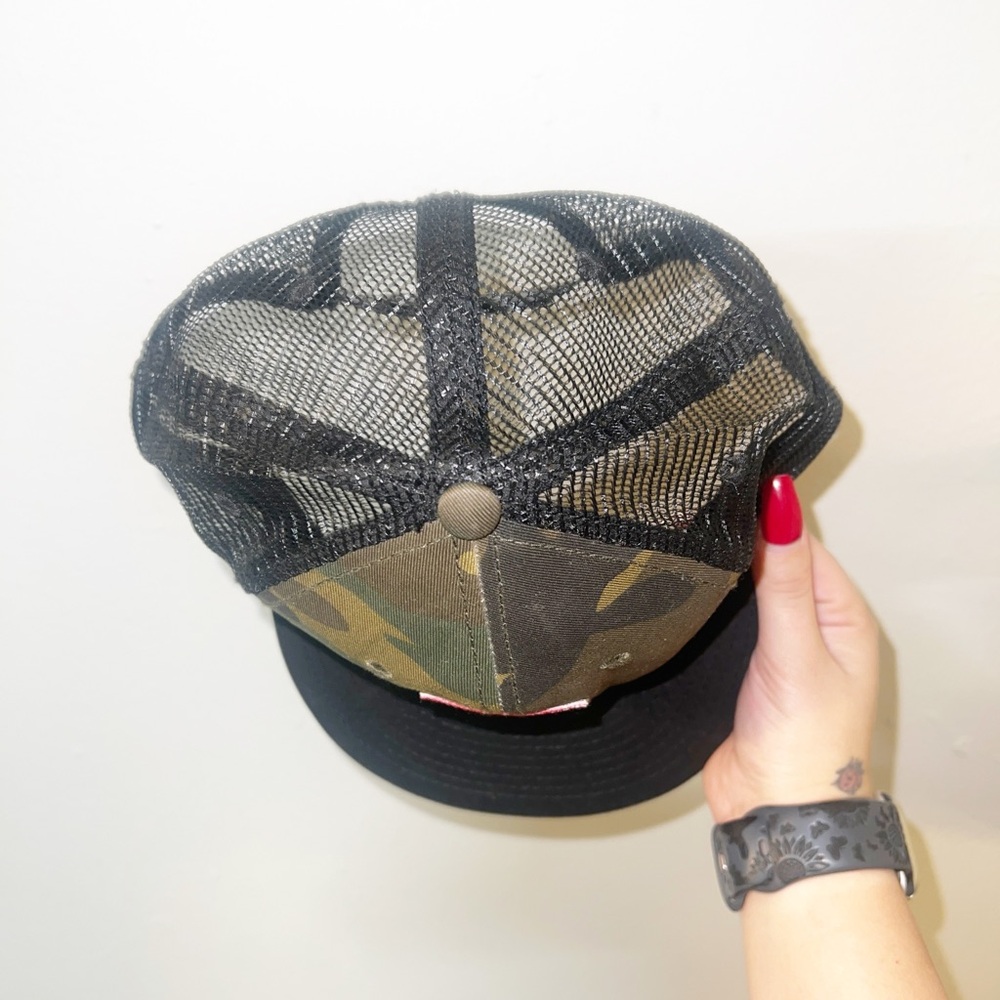 John Pardi Otto camo and black mesh trucker California patch SnapBack - Picture 4 of 8